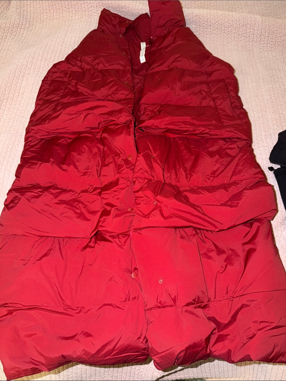 lululemon athletica Red Quilted Puffer Vest